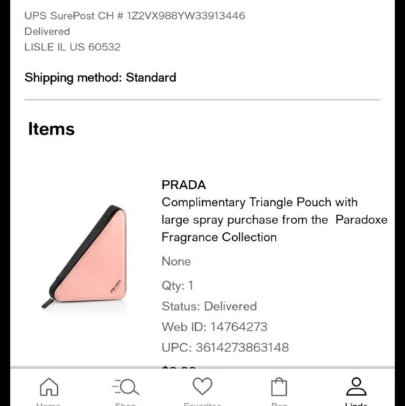 🆕 Prada Triangle Beauty Pouch w/dust bag - Picture 7 of 7